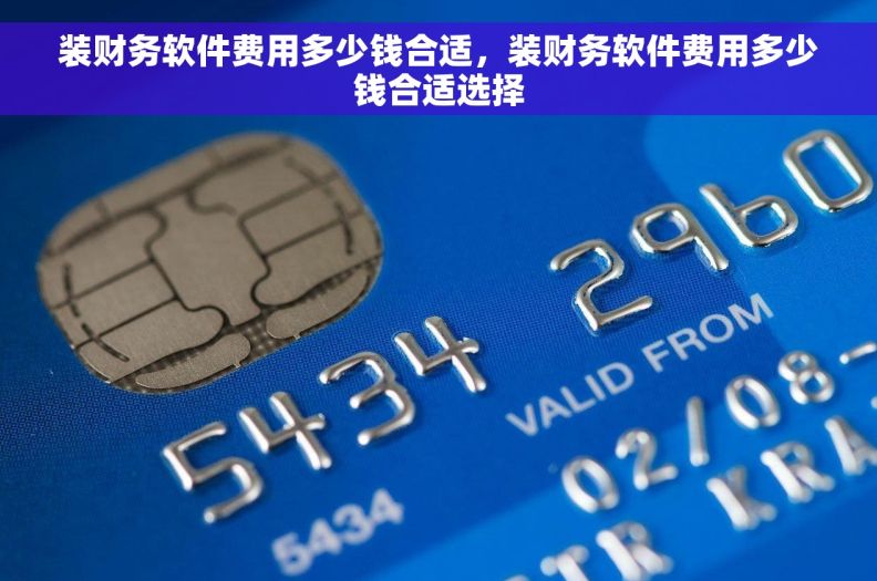 装财务软件费用多少钱合适，装财务软件费用多少钱合适选择