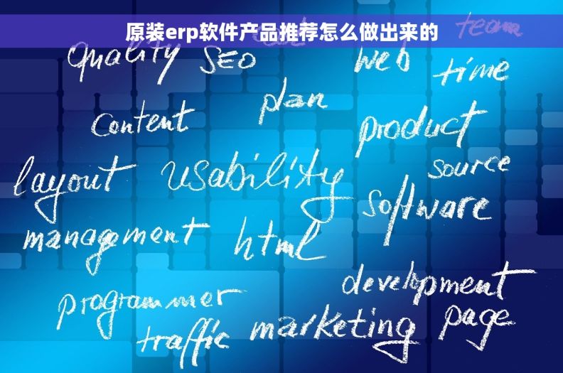 原装erp软件产品推荐怎么做出来的