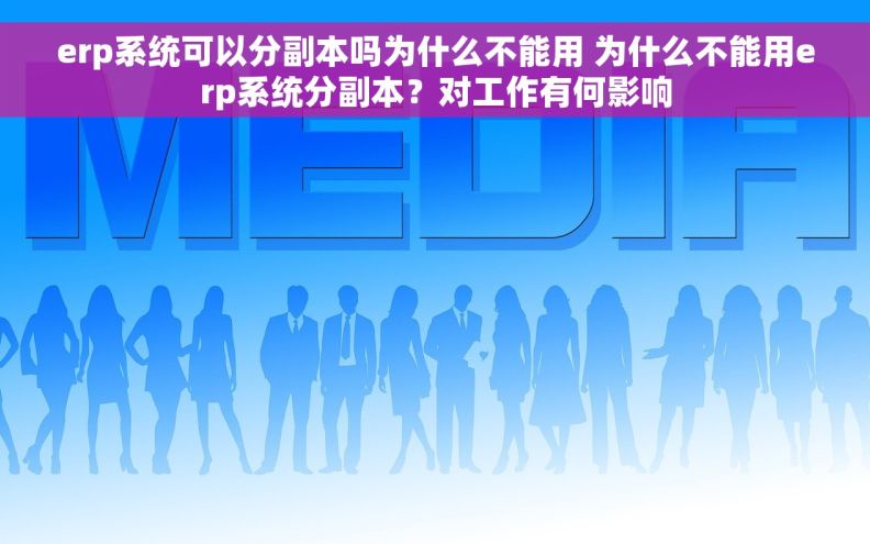 erp系统可以分副本吗为什么不能用 为什么不能用erp系统分副本？对工作有何影响
