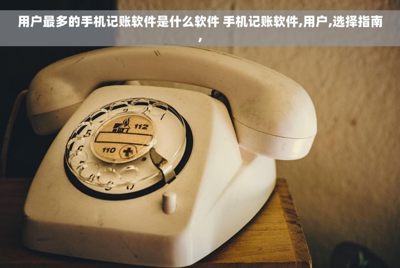 用户最多的手机记账软件是什么软件 手机记账软件,用户,选择指南,