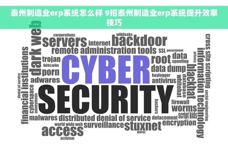 泰州制造业erp系统怎么样 9招泰州制造业erp系统提升效率技巧