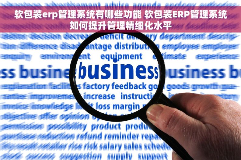软包装erp管理系统有哪些功能 软包装ERP管理系统如何提升管理精细化水平 软包装erp管理系统有哪些功能 软包装ERP管理系统如何提升管理精细化水平