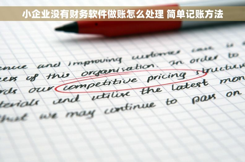 小企业没有财务软件做账怎么处理 简单记账方法 小企业没有财务软件做账怎么处理 简单记账方法