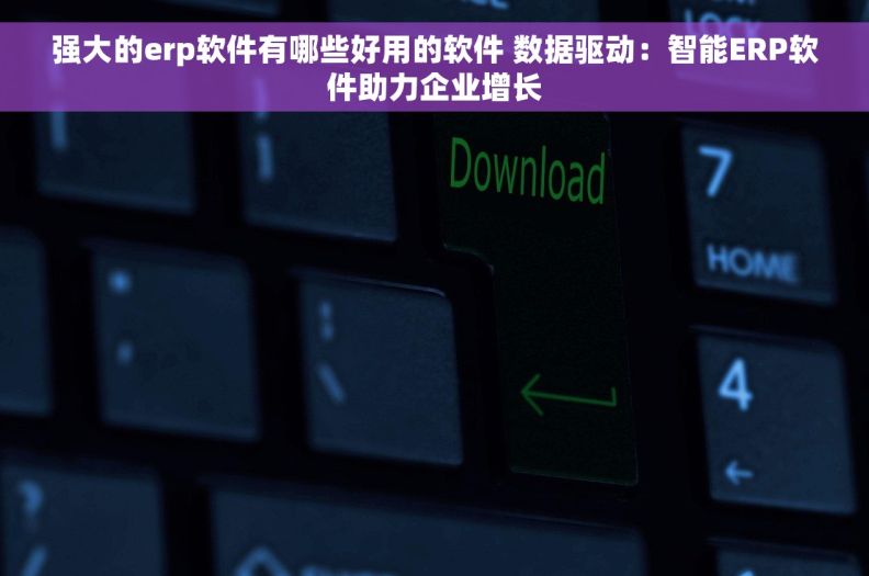 强大的erp软件有哪些好用的软件 数据驱动:智能ERP软件助力企业增长 强大的erp软件有哪些好用的软件 数据驱动:智能ERP软件助力企业增长