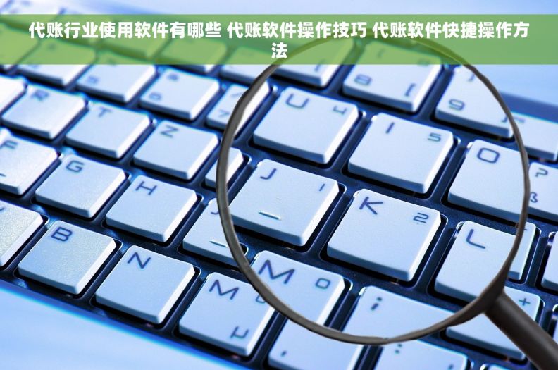 代账行业使用软件有哪些 代账软件操作技巧 代账软件快捷操作方法