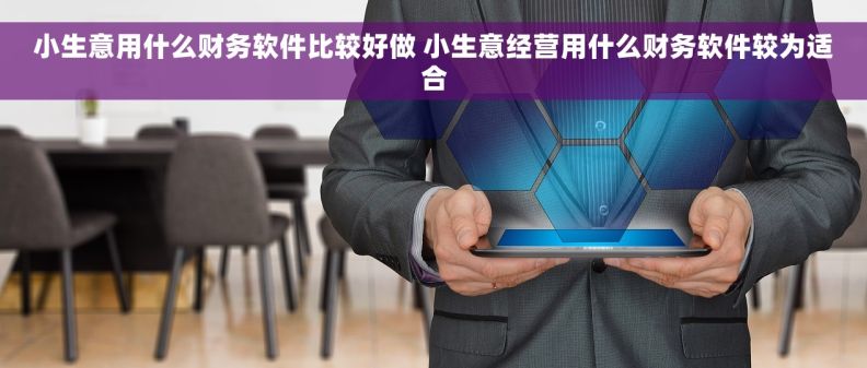 小生意用什么财务软件比较好做 小生意经营用什么财务软件较为适合