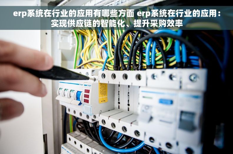 erp系统在行业的应用有哪些方面 erp系统在行业的应用：实现供应链的智能化、提升采购效率