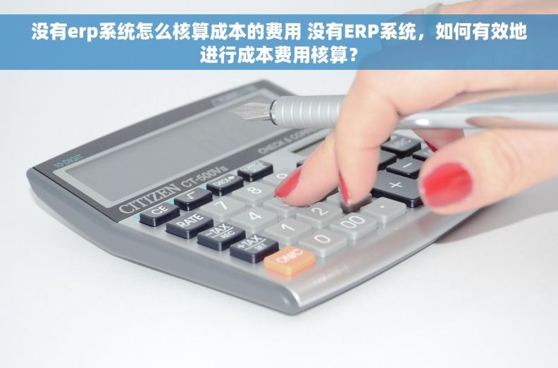 没有erp系统怎么核算成本的费用 没有ERP系统，如何有效地进行成本费用核算？