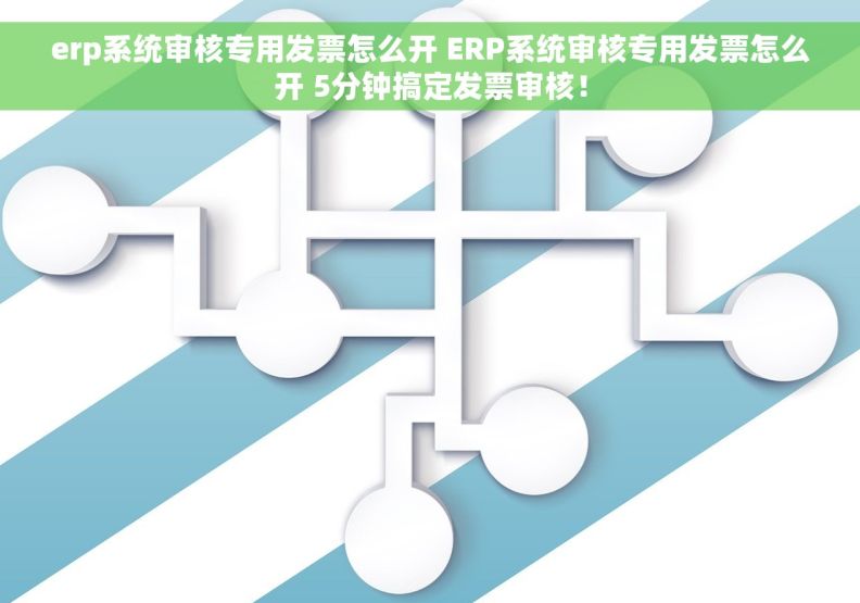 erp系统审核专用发票怎么开 ERP系统审核专用发票怎么开 5分钟搞定发票审核！