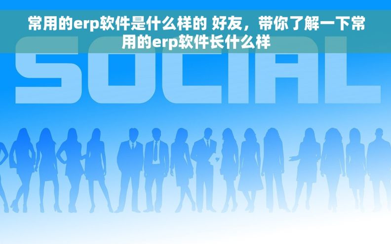 常用的erp软件是什么样的 好友,带你了解一下常用的erp软件长什么样 常用的erp软件是什么样的 好友,带你了解一下常用的erp软件长什么样