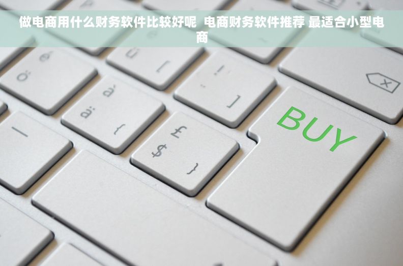 做电商用什么财务软件比较好呢 电商财务软件推荐 最适合小型电商 做电商用什么财务软件比较好呢 电商财务软件推荐 最适合小型电商