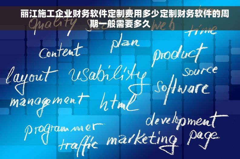     丽江施工企业财务软件定制费用多少定制财务软件的周期一般需要多久