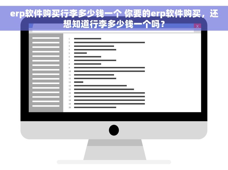 erp软件购买行李多少钱一个 你要的erp软件购买，还想知道行李多少钱一个吗？