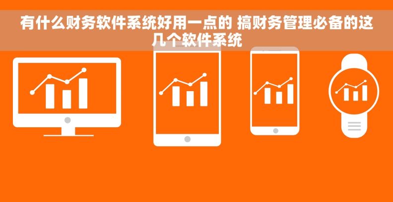 有什么财务软件系统好用一点的 搞财务管理必备的这几个软件系统