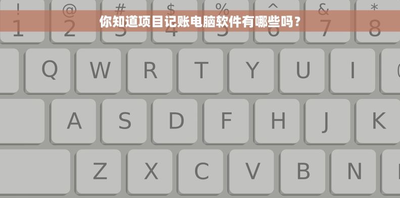 你知道项目记账电脑软件有哪些吗？