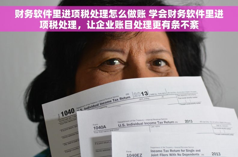 财务软件里进项税处理怎么做账 学会财务软件里进项税处理，让企业账目处理更有条不紊