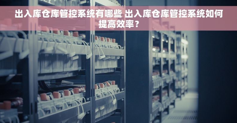 出入库仓库管控系统有哪些 出入库仓库管控系统如何提高效率？