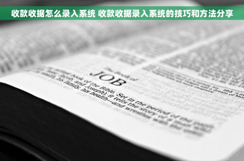 收款收据怎么录入系统 收款收据录入系统的技巧和方法分享
