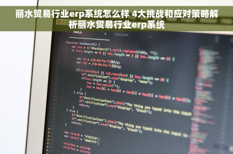 丽水贸易行业erp系统怎么样 4大挑战和应对策略解析丽水贸易行业erp系统