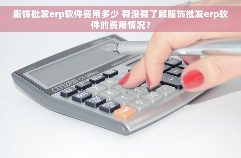 服饰批发erp软件费用多少 有没有了解服饰批发erp软件的费用情况？