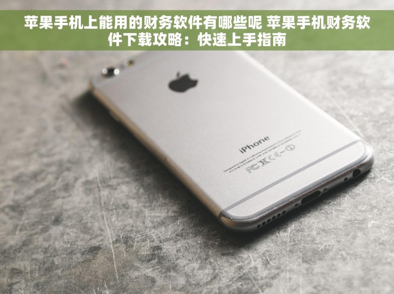 苹果手机上能用的财务软件有哪些呢 苹果手机财务软件下载攻略：快速上手指南