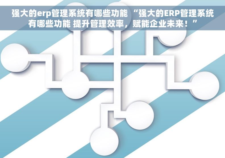 强大的erp管理系统有哪些功能 “强大的ERP管理系统有哪些功能 提升管理效率，赋能企业未来！”