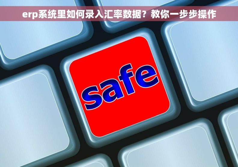 erp系统里如何录入汇率数据？教你一步步操作