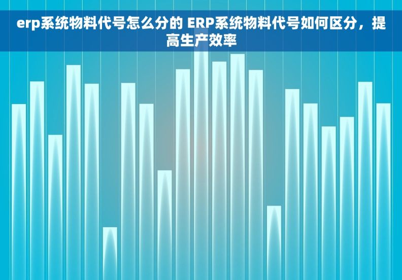erp系统物料代号怎么分的 ERP系统物料代号如何区分，提高生产效率