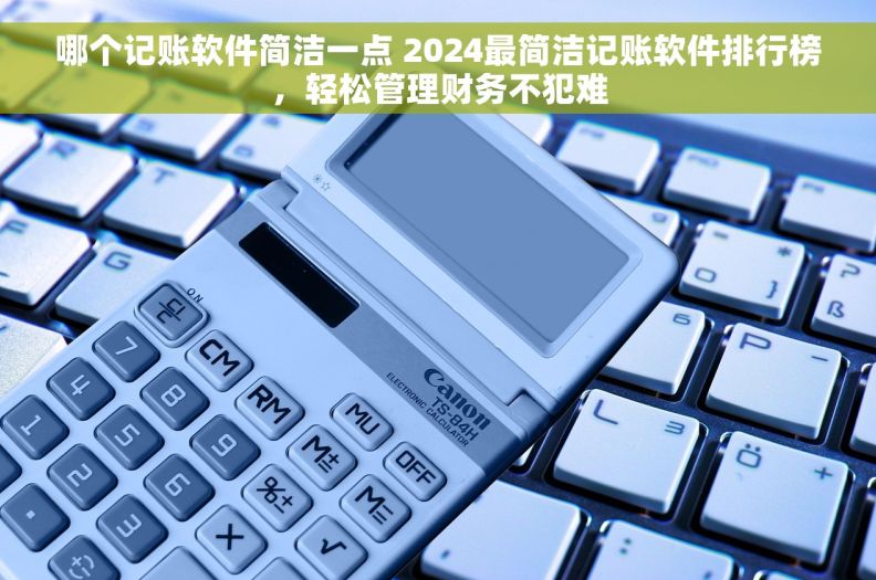 哪个记账软件简洁一点 2024最简洁记账软件排行榜，轻松管理财务不犯难