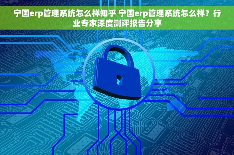 宁国erp管理系统怎么样知乎 宁国erp管理系统怎么样？行业专家深度测评报告分享