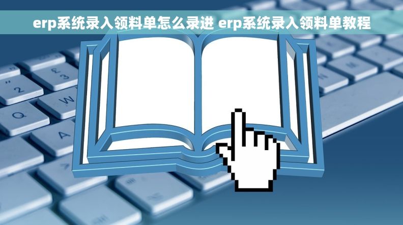erp系统录入领料单怎么录进 erp系统录入领料单教程