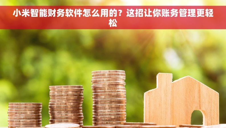 小米智能财务软件怎么用的？这招让你账务管理更轻松
