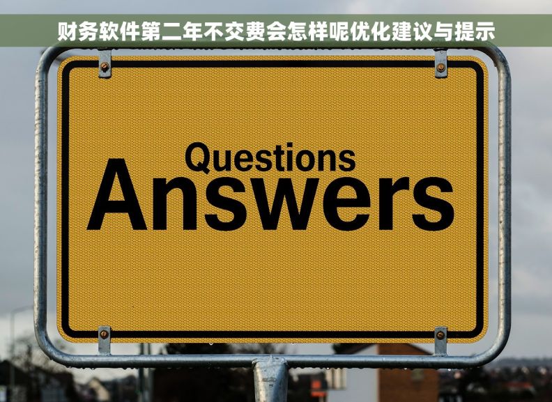 财务软件第二年不交费会怎样呢优化建议与提示 财务软件第二年不交费会怎样呢优化建议与提示