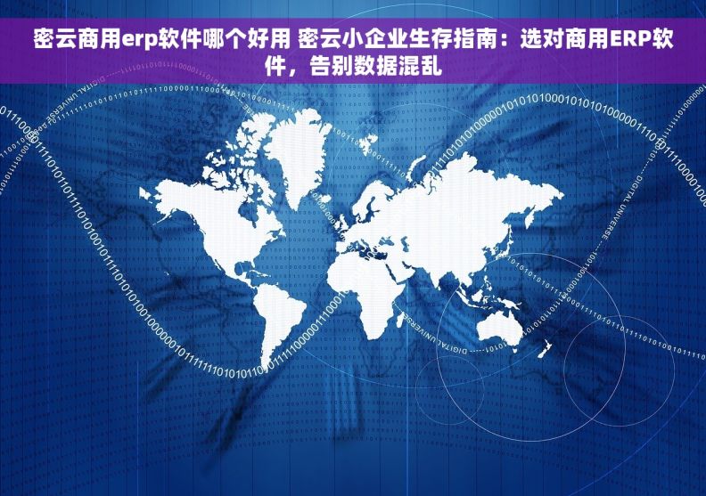 密云商用erp软件哪个好用 密云小企业生存指南:选对商用ERP软件,告别数据混乱 密云商用erp软件哪个好用 密云小企业生存指南:选对商用ERP软件,告别数据混乱