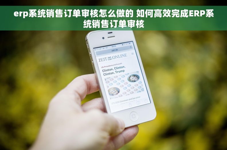 erp系统销售订单审核怎么做的 如何高效完成ERP系统销售订单审核