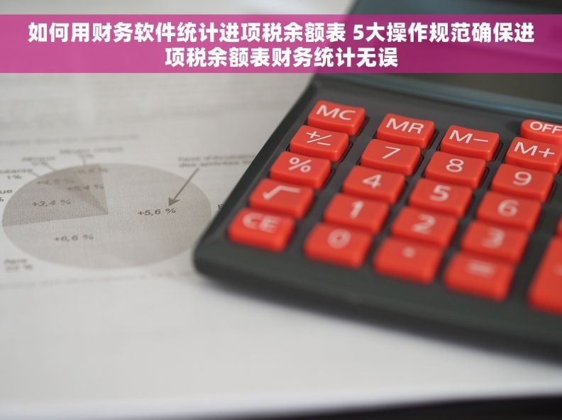如何用财务软件统计进项税余额表 5大操作规范确保进项税余额表财务统计无误 如何用财务软件统计进项税余额表 5大操作规范确保进项税余额表财务统计无误