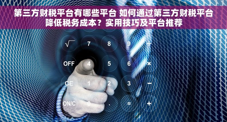 第三方财税平台有哪些平台 如何通过第三方财税平台降低税务成本？实用技巧及平台推荐