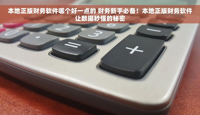 本地正版财务软件哪个好一点的 财务新手必备！本地正版财务软件让数据秒懂的秘密