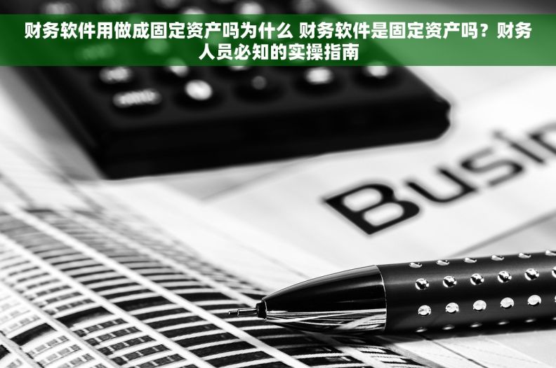 财务软件用做成固定资产吗为什么 财务软件是固定资产吗？财务人员必知的实操指南