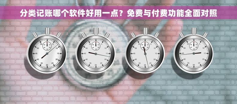 分类记账哪个软件好用一点？免费与付费功能全面对照
