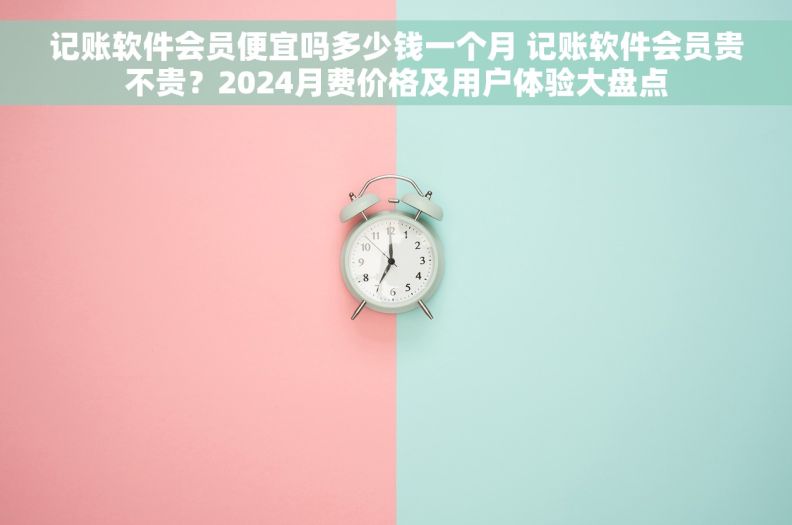 记账软件会员便宜吗多少钱一个月 记账软件会员贵不贵？2024月费价格及用户体验大盘点