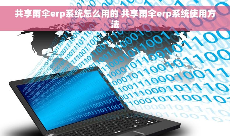 共享雨伞erp系统怎么用的 共享雨伞erp系统使用方法