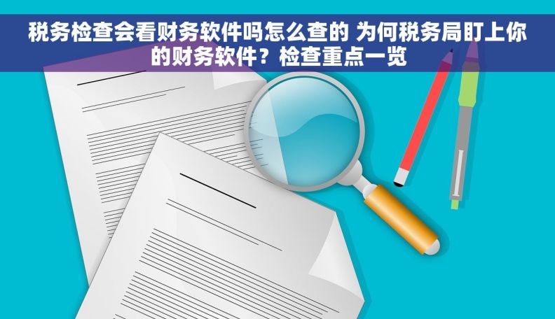 税务检查会看财务软件吗怎么查的 为何税务局盯上你的财务软件？检查重点一览