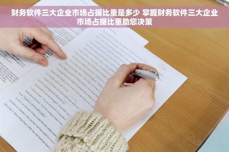 财务软件三大企业市场占据比重是多少 掌握财务软件三大企业市场占据比重助您决策