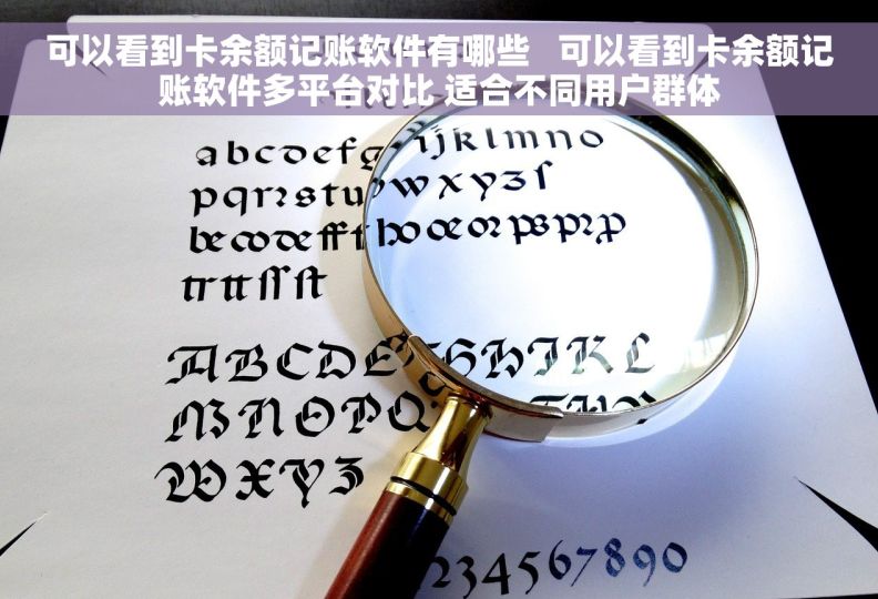 可以看到卡余额记账软件有哪些   可以看到卡余额记账软件多平台对比 适合不同用户群体