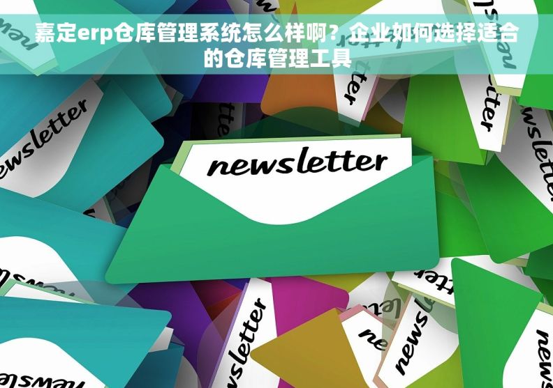 嘉定erp仓库管理系统怎么样啊？企业如何选择适合的仓库管理工具