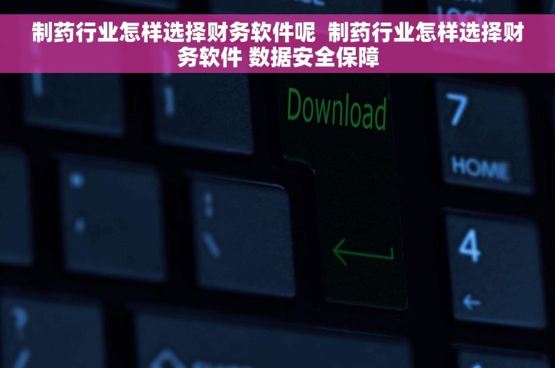 制药行业怎样选择财务软件呢  制药行业怎样选择财务软件 数据安全保障
