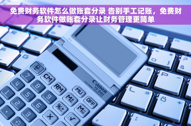 免费财务软件怎么做账套分录 告别手工记账,免费财务软件做账套分录让财务管理更简单 免费财务软件怎么做账套分录 告别手工记账,免费财务软件做账套分录让财务管理更简单