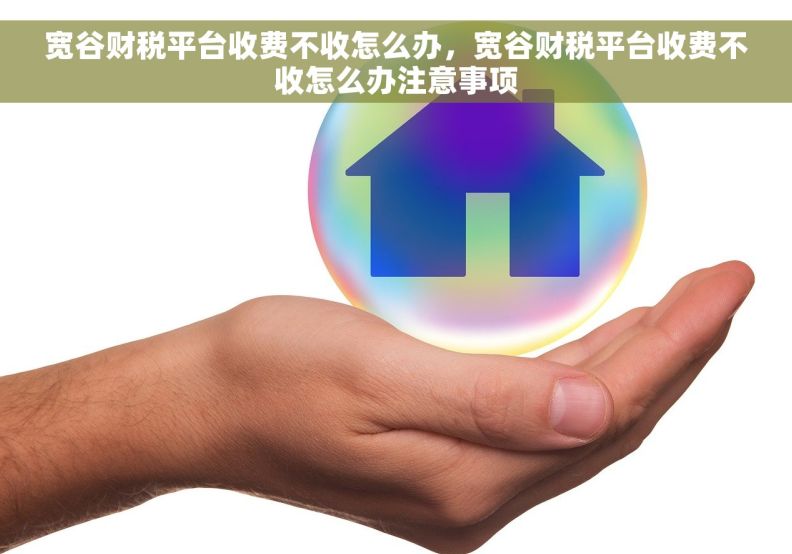 宽谷财税平台收费不收怎么办，宽谷财税平台收费不收怎么办注意事项