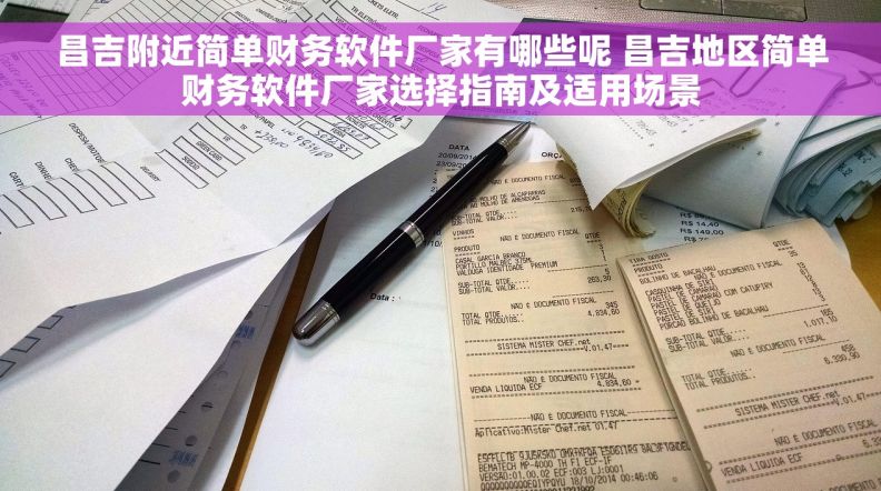 昌吉附近简单财务软件厂家有哪些呢 昌吉地区简单财务软件厂家选择指南及适用场景